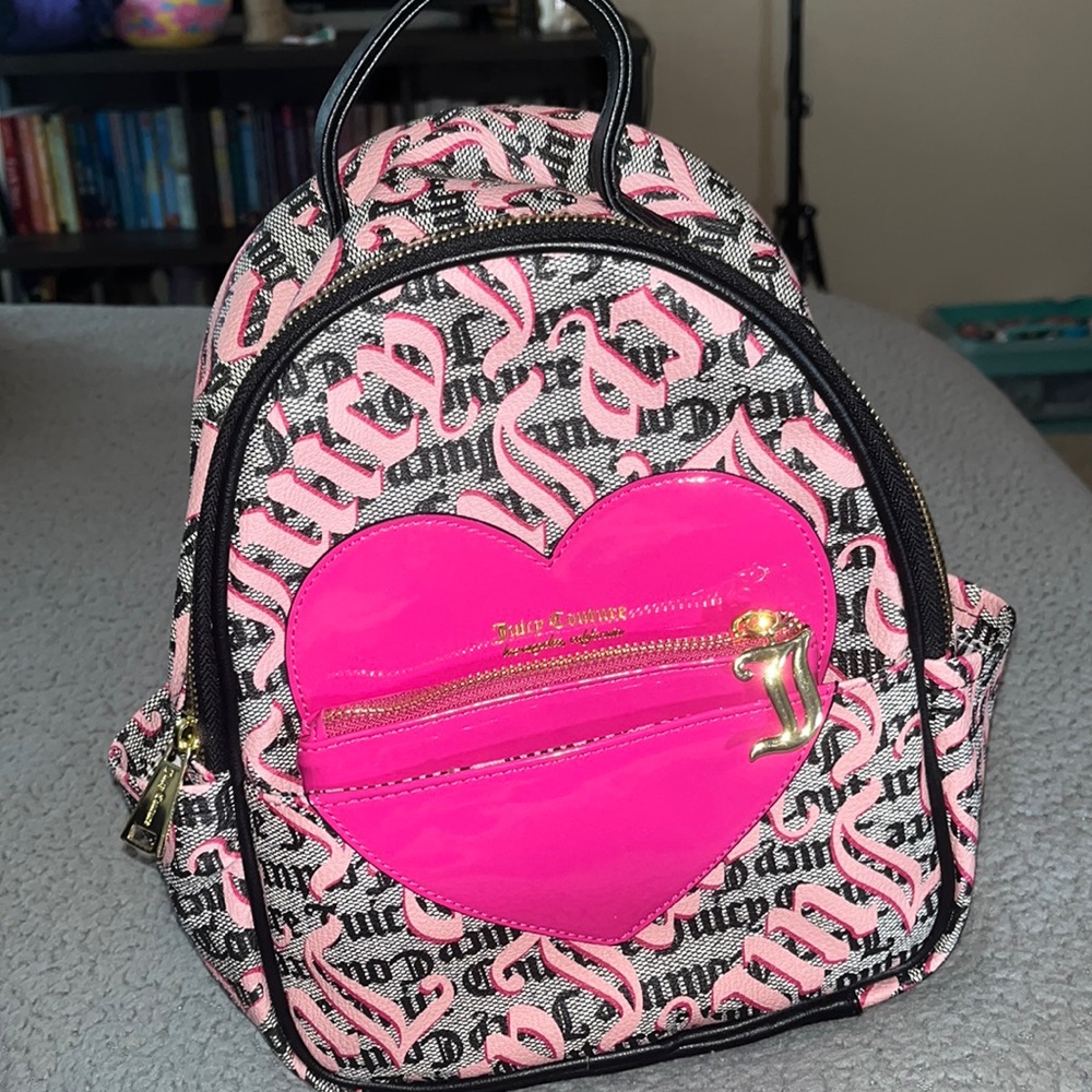Juicy Couture mini pink book bag